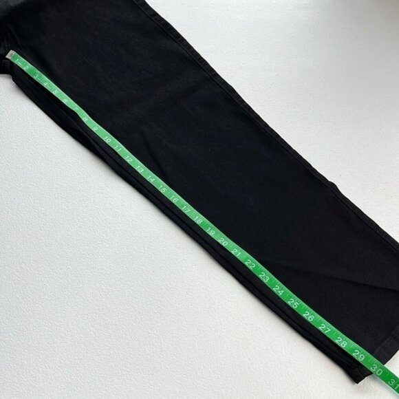 Avenue Denim Straight Leg Black High Rise Butter Stretch Jeans 14A NEW - Picture 11 of 13